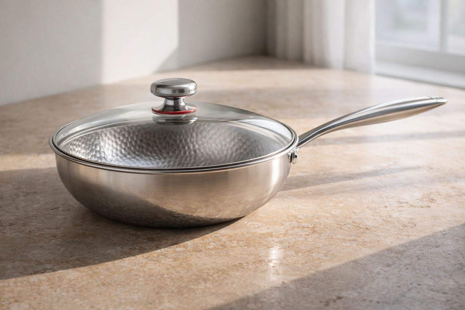 Stainless steel.
